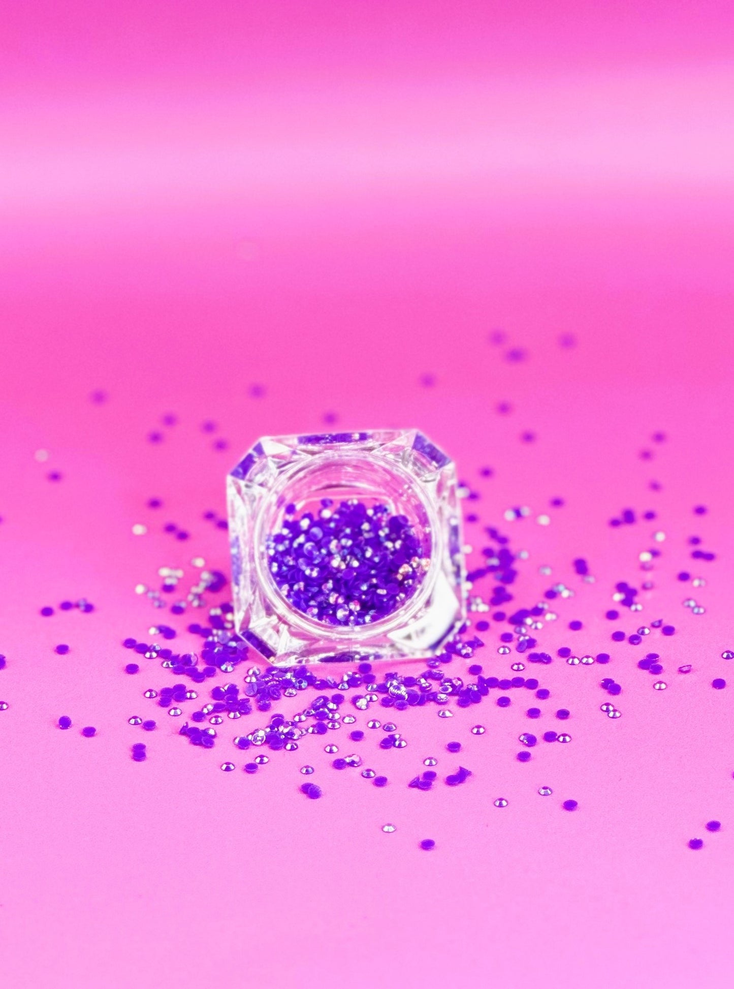 Rhinestones all purple 2mm