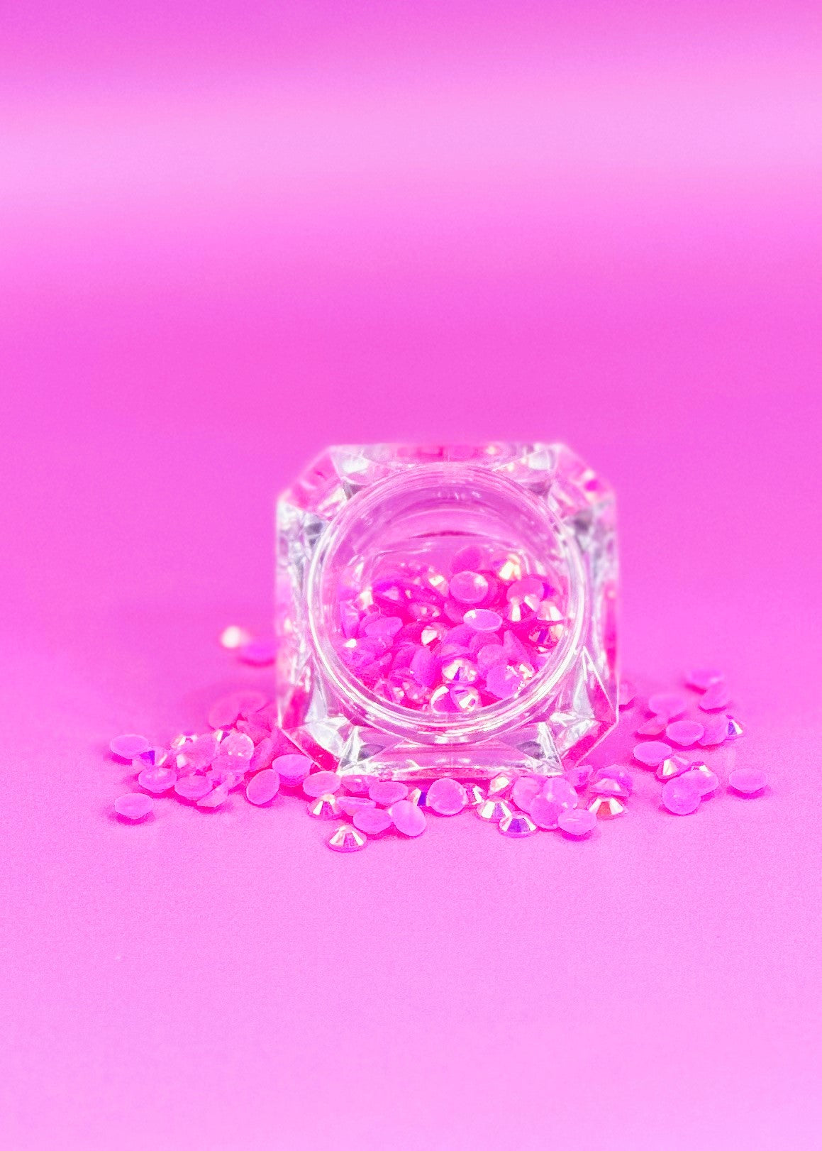 Rhinestones all pink 4mm