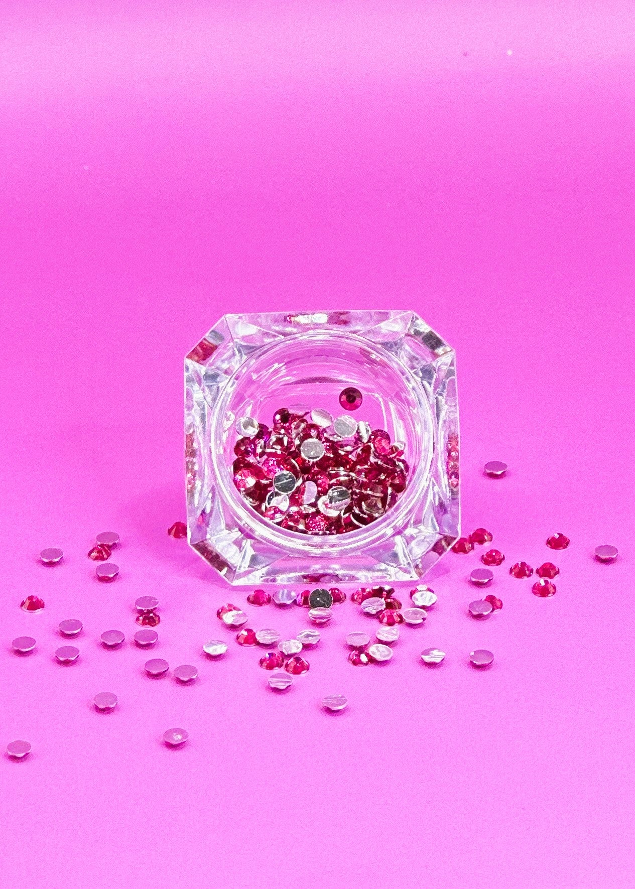 Rhinestones pink 3mm