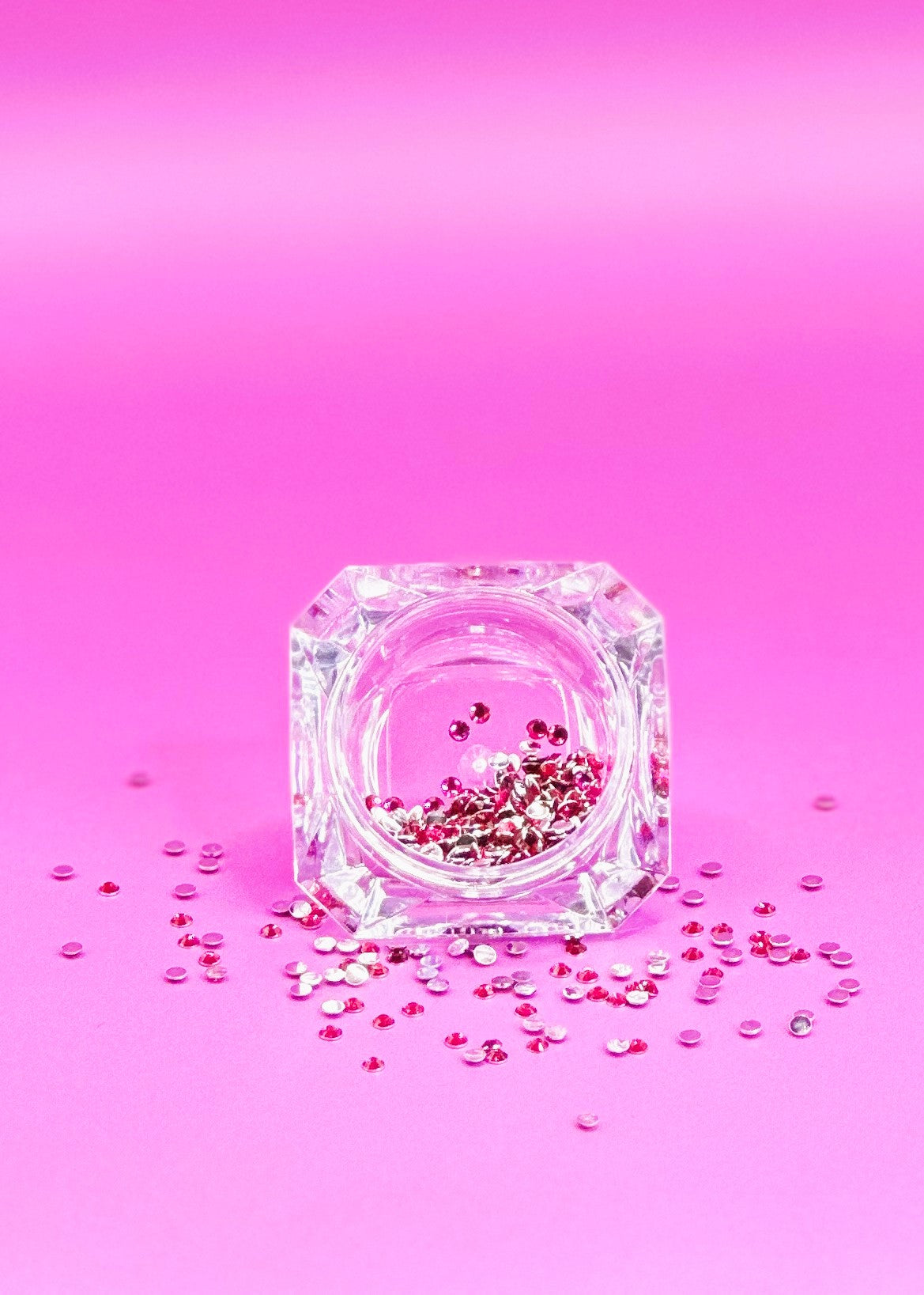 Rhinestones pink 2mm