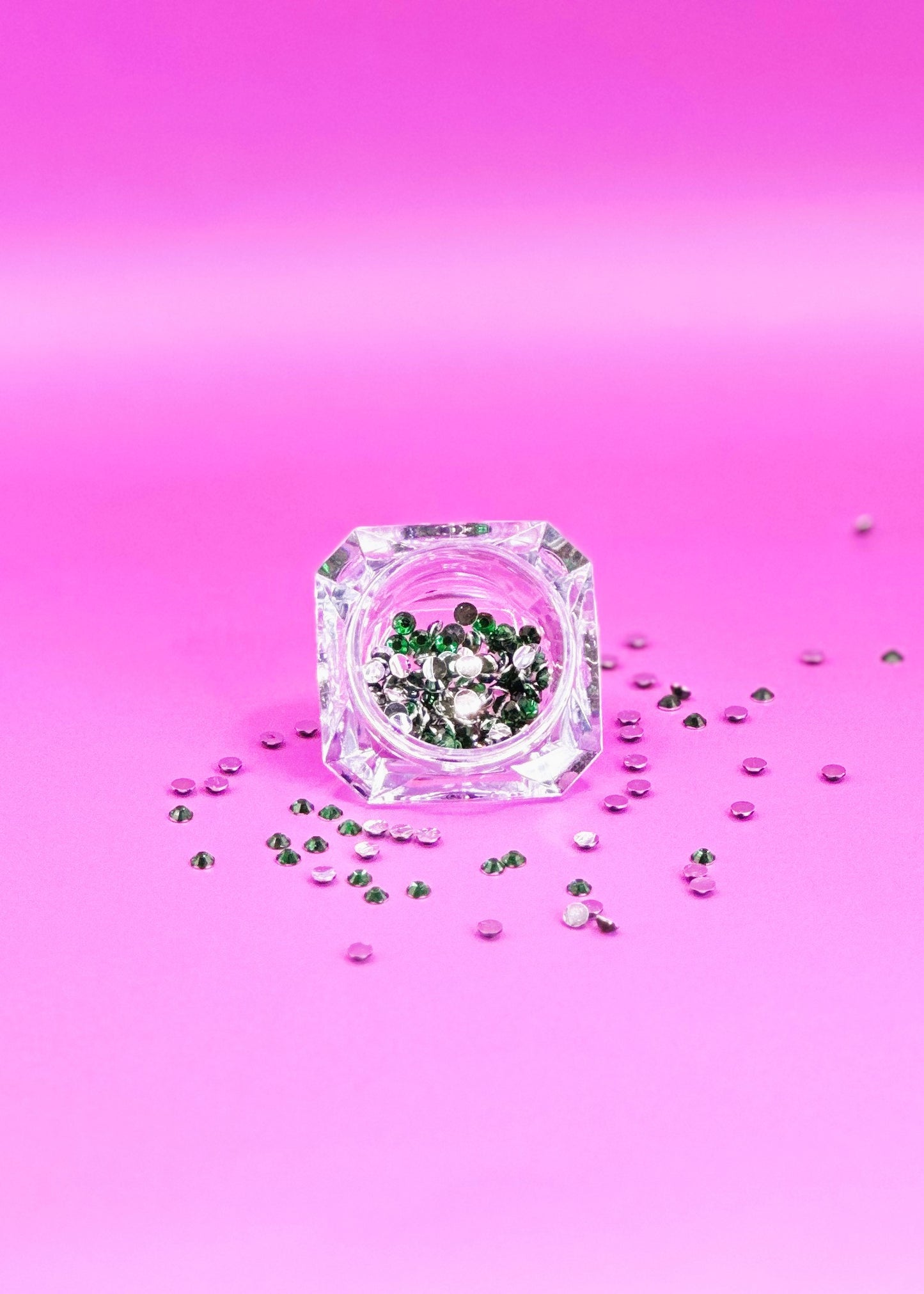 Rhinestones green 3mm