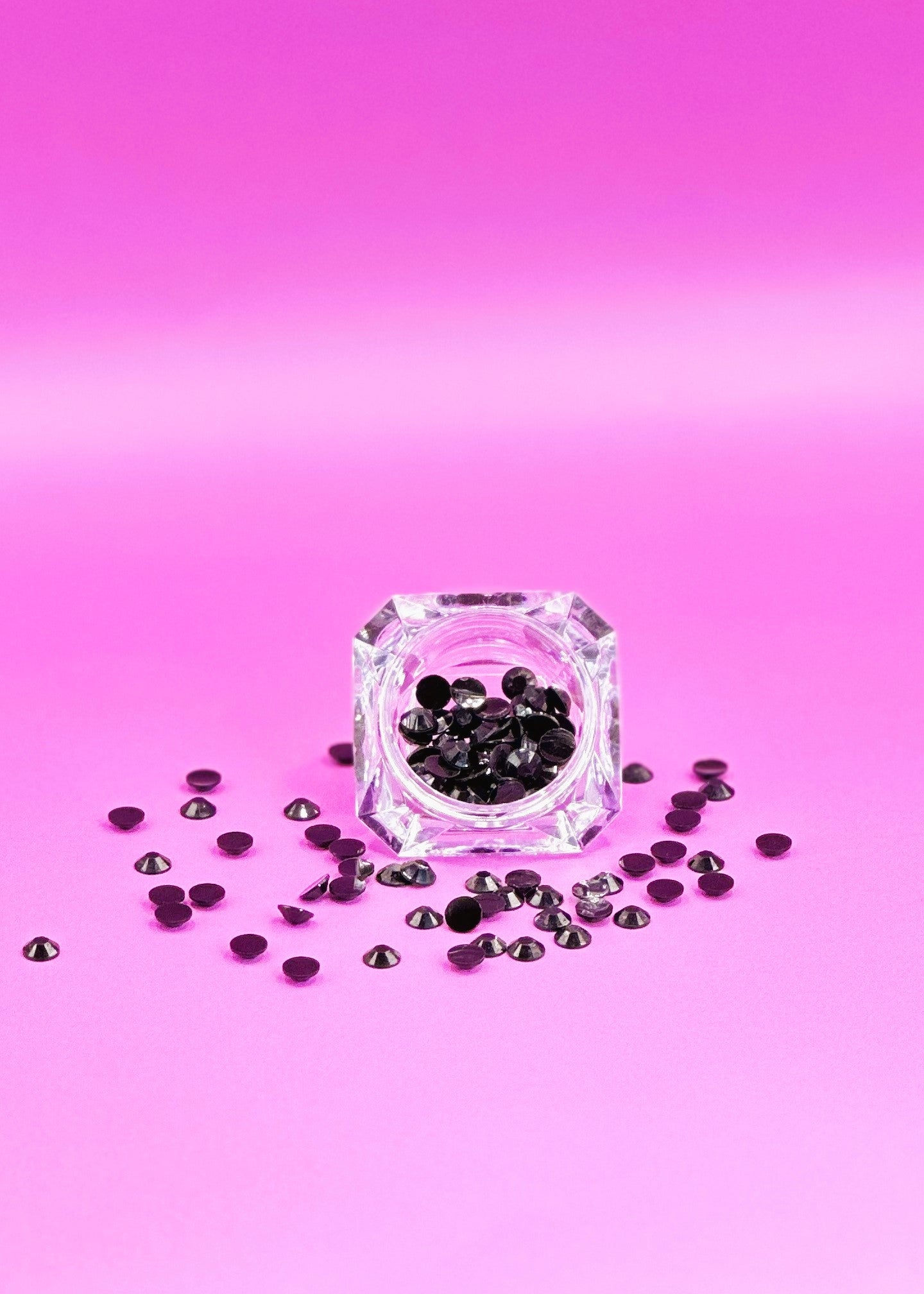 Rhinestones all black 5mm