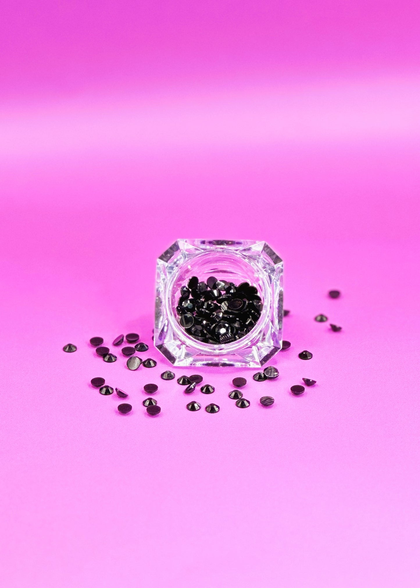 Rhinestones all black 4mm